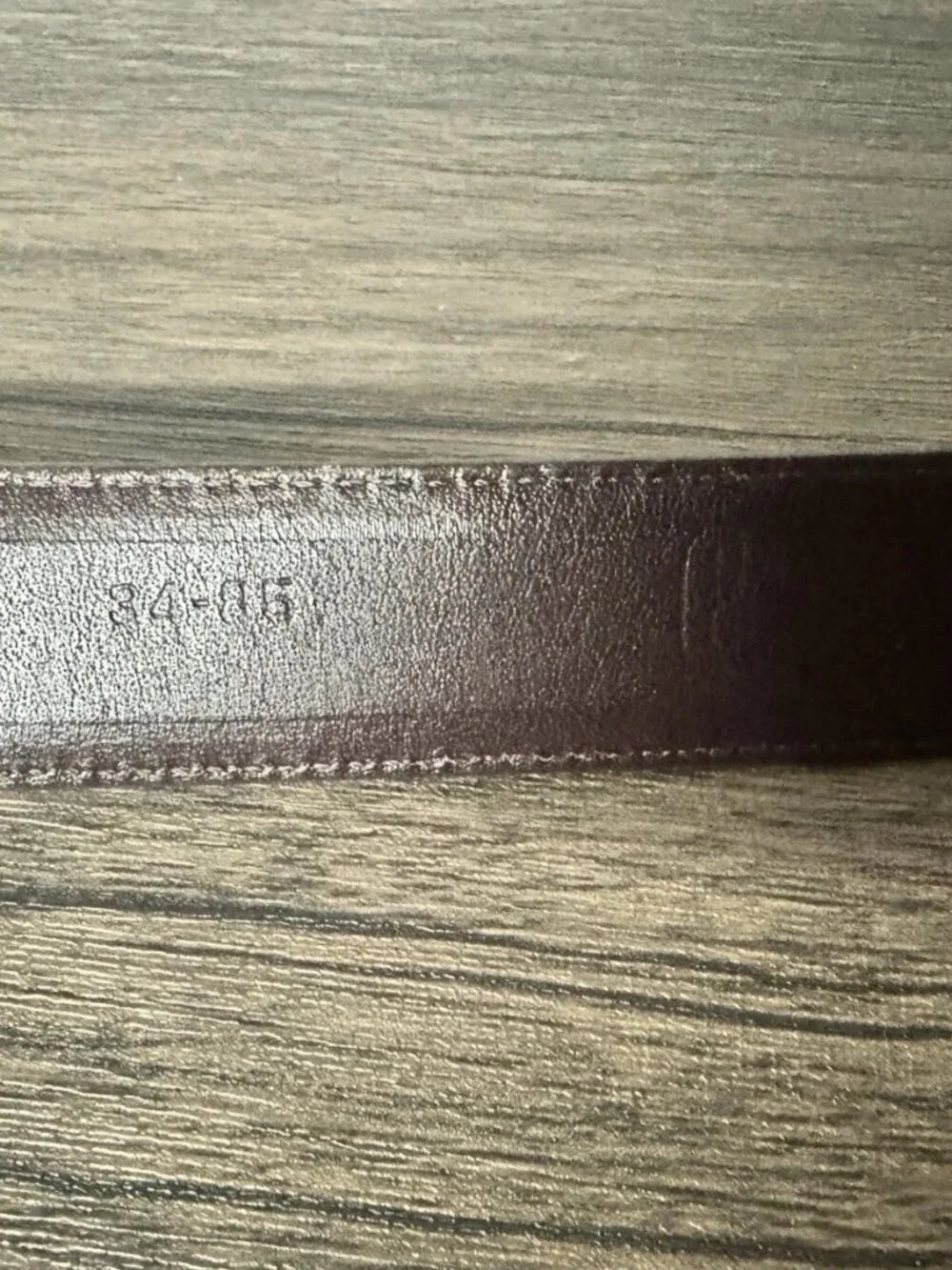Vintage TJW By Mervyn's Brown Leather Belt Mens 34